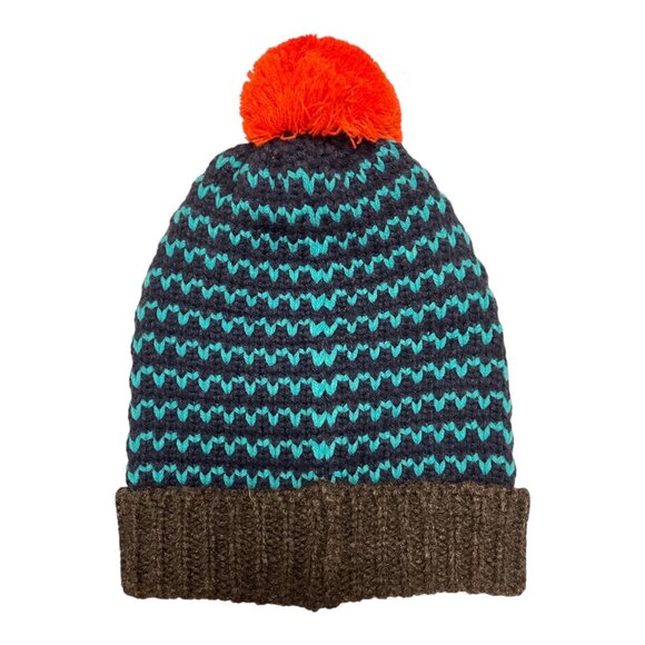 Horseware Ireland Bobble Hat & Snood Set Navy Teal Knit One Size NWT - Picture 5 of 7